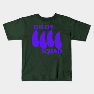 Dildy Bars: Purple Kids T-Shirt